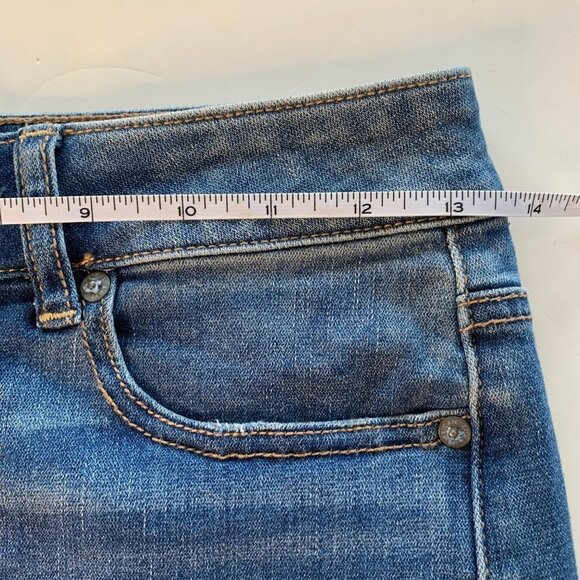 American Eagle Distressed Hi-Rise Super Stretch Mini Skirt - Picture 6 of 8